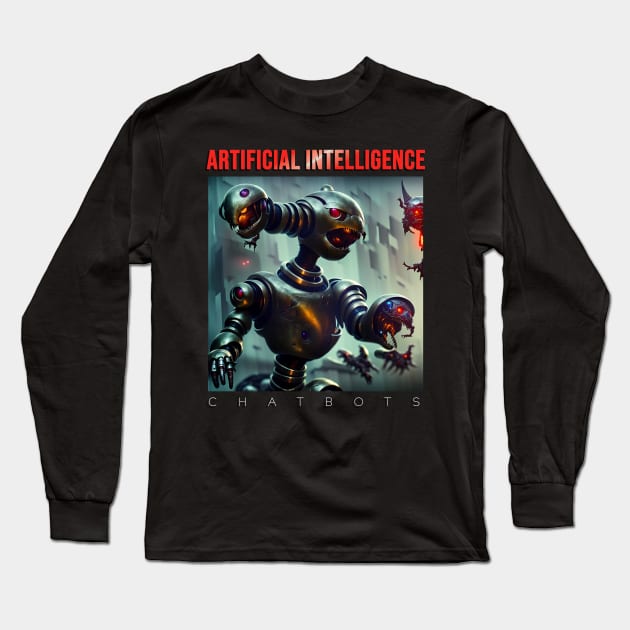 Artificial intelligence Long Sleeve T-Shirt by Aleksandar NIkolic